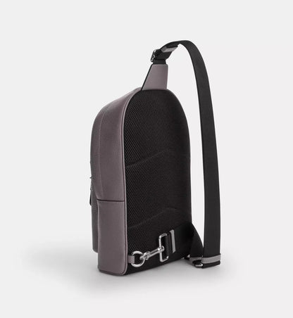 Coach West Pack 'Pebbled Leather Silver Graphite'