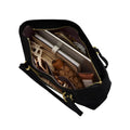 Coach Station Tote Bag 'Crinkle Leather Gold Black'