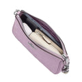 Coach Nolita 19 In Signature Leather With Heart Charm 'Patent Leather Silver Light Violet'