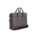 Coach Sullivan Portfolio Brief In Signature Canvas 'Signature Canvas Gunmetal Grey Charcoal'