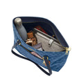 Coach Station Tote Bag In Signature Denim 'Denim Gold Indigo'