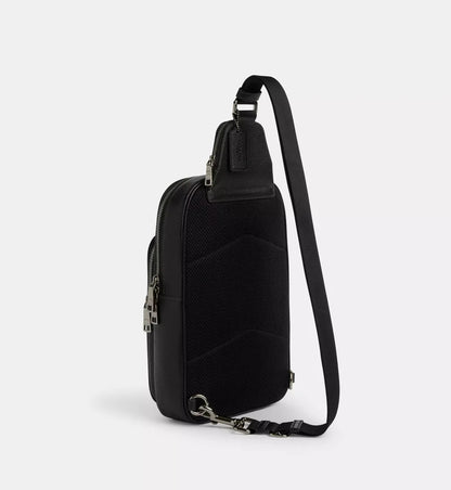 Coach Ethan Pack 'Pebbled Leather Gunmetal Black'