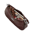 Coach Teri Shoulder Bag With Quilting 'Crinkle Leather Silver Maple'