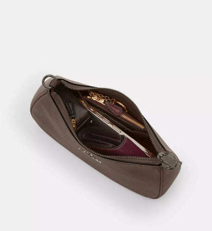 Coach Teri Shoulder Bag With Quilting 'Smooth Leather Silver Maple'