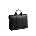 Coach Sullivan Portfolio Brief 'Crossgrain Leather Silver Black'