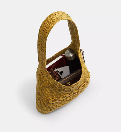 Coach Brooklyn Shoulder Bag 28 'Straw Brass Muted Olive'