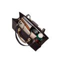 Coach Maggie Tote Bag In Blocked Signature Canvas 'Signature Canvas Gold Walnut Tan'