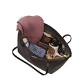 Coach Large City Tote Bag In Maxi Signature Canvas 'Signature Canvas Gold Walnut Black'