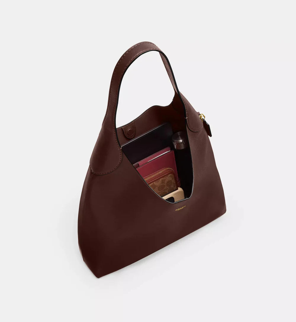 Coach Brooklyn Shoulder Bag 39 'Suede Brass Maple'