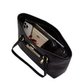 Coach Station Tote Bag In Signature Leather 'Pebbled Leather Gold Black'