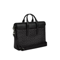 Sullivan Portfolio Brief In Signature Canvas 'Signature Canvas Gunmetal Charcoal Black'