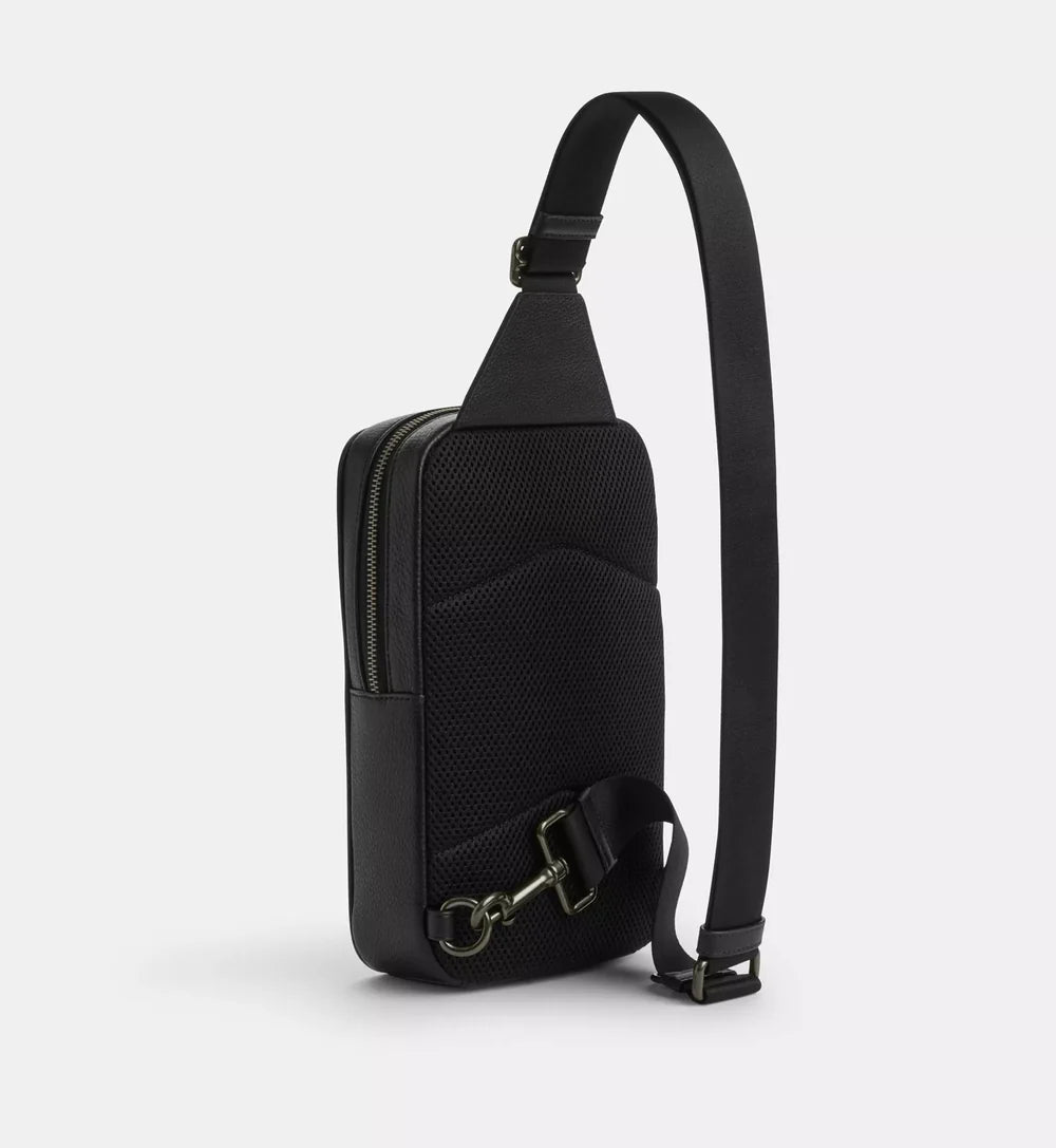 Coach Sullivan Pack In Signature Canvas With Patches 'Signature Canvas Gunmetal Charcoal Multi'