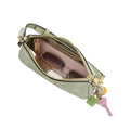 Coach Nolita 19 With Floral Print And Bow 'Pebbled Leather Gold Pale Green'