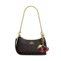Coach Teri Mini Crossbody Bag In Signature Canvas 'Signature Canvas Gold Walnut Black'