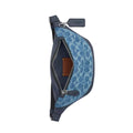 Coach Warren Mini Belt Bag In Signature Denim 'Denim Silver Denim'