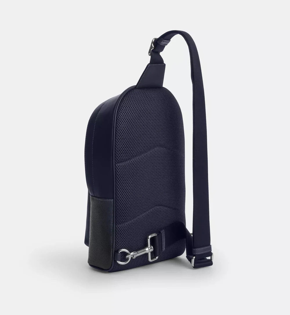 Coach West Pack In Ombre Signature Denim 'Denim Silver Blue'