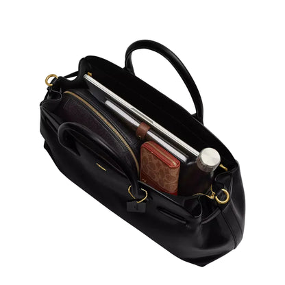 Coach Soft Empire Carryall Bag 48 'Smooth Leather Brass Black'