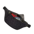 Coach Warren Mini Belt Bag In Signature Canvas 'Signature Canvas Gunmetal Charcoal Black'