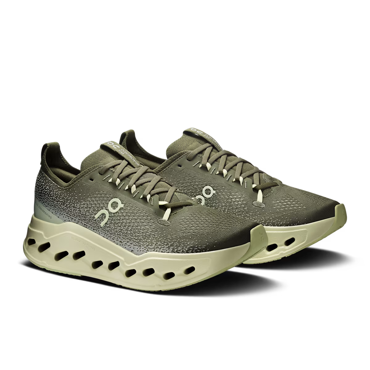 On Running Cloudsurfer Max Wide 'Olive Seedling'
