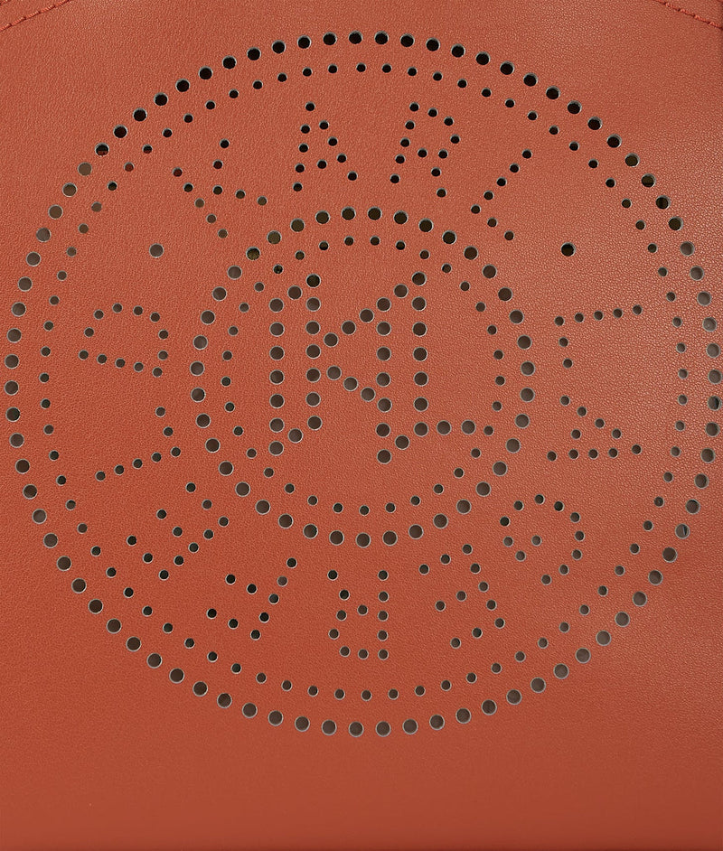 KarlLagerfeld Kcircle Perforated Small Tote Bag Red Brick