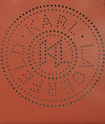 KarlLagerfeld Kcircle Perforated Small Tote Bag Red Brick