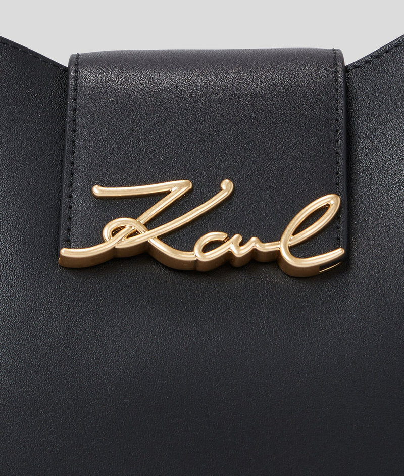 KarlLagerfeld Ksignature Hobo Bag Black