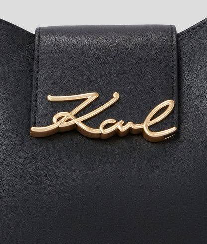 KarlLagerfeld Ksignature Hobo Bag Black