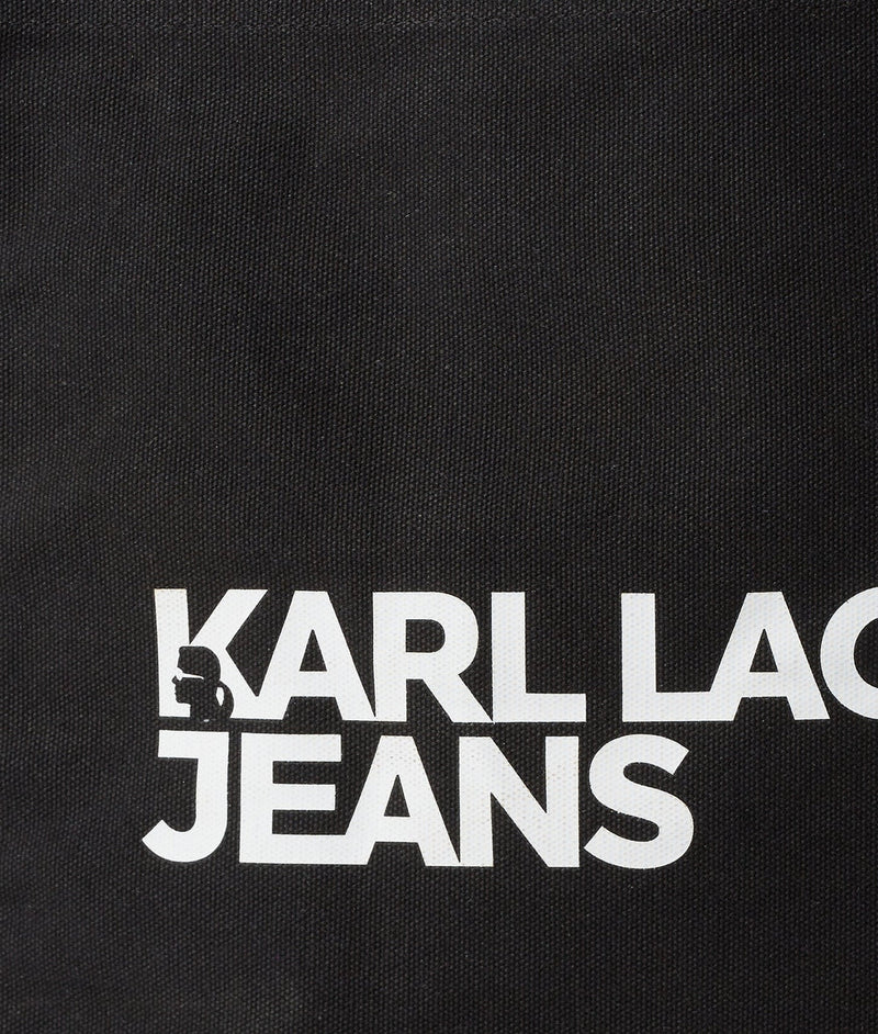 KarlLagerfeld Logo Canvas Shopper Black
