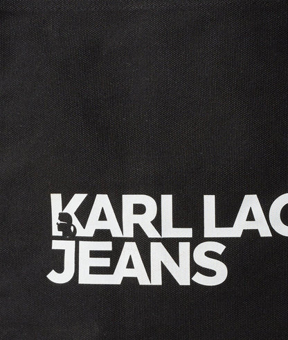 KarlLagerfeld Logo Canvas Shopper Black