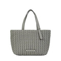 KarlLagerfeld Kweave Large Tote Bag Cloud Grey