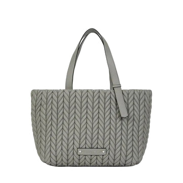 KarlLagerfeld Kweave Large Tote Bag Cloud Grey