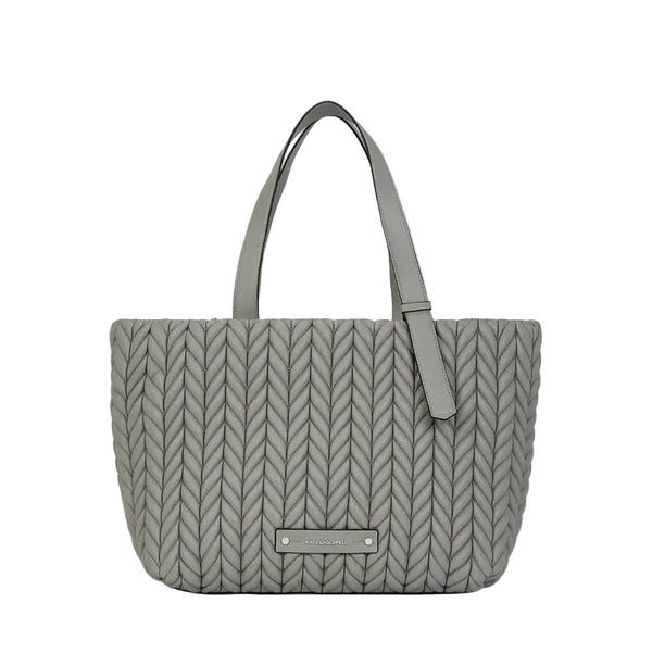 KarlLagerfeld Kweave Large Tote Bag Cloud Grey