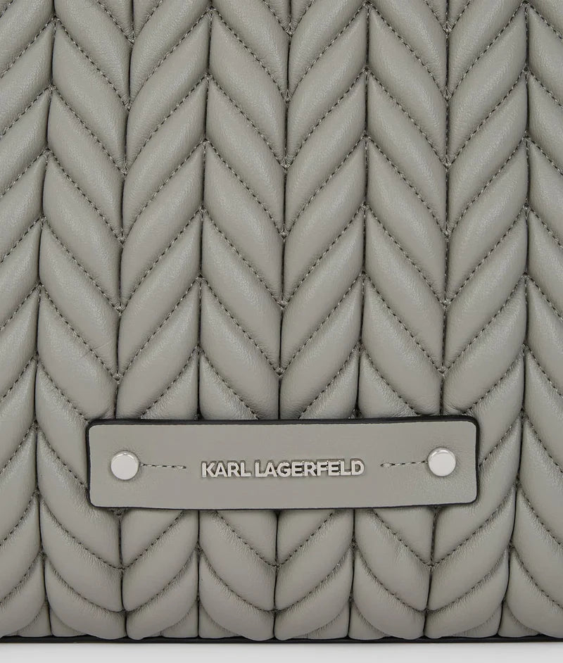 KarlLagerfeld Kweave Large Tote Bag Cloud Grey