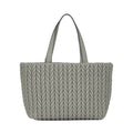 KarlLagerfeld Kweave Large Tote Bag Cloud Grey