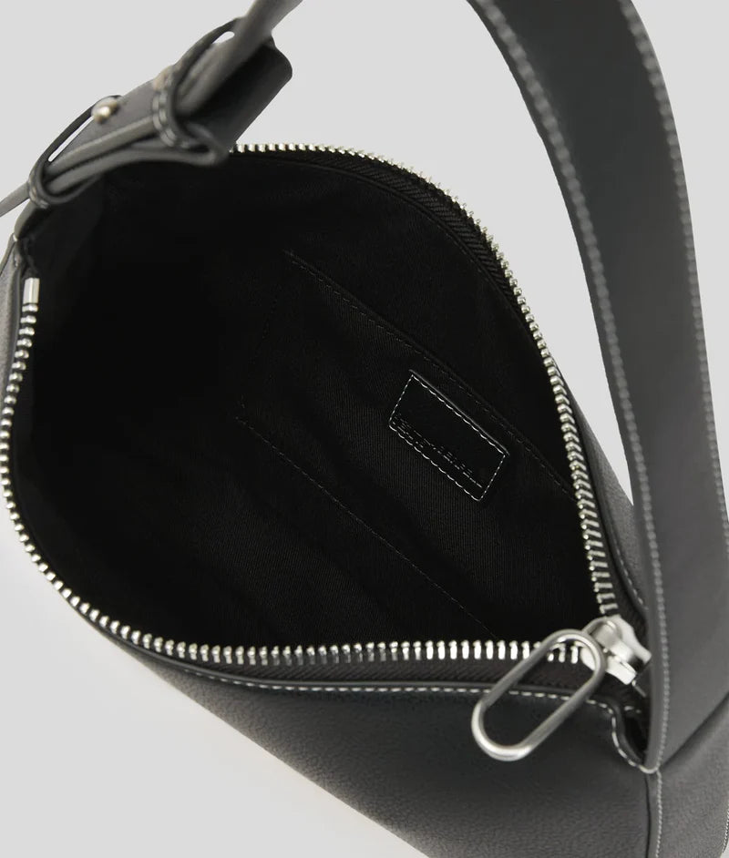 KarlLagerfeld Metal Logo Shoulder Bag Black