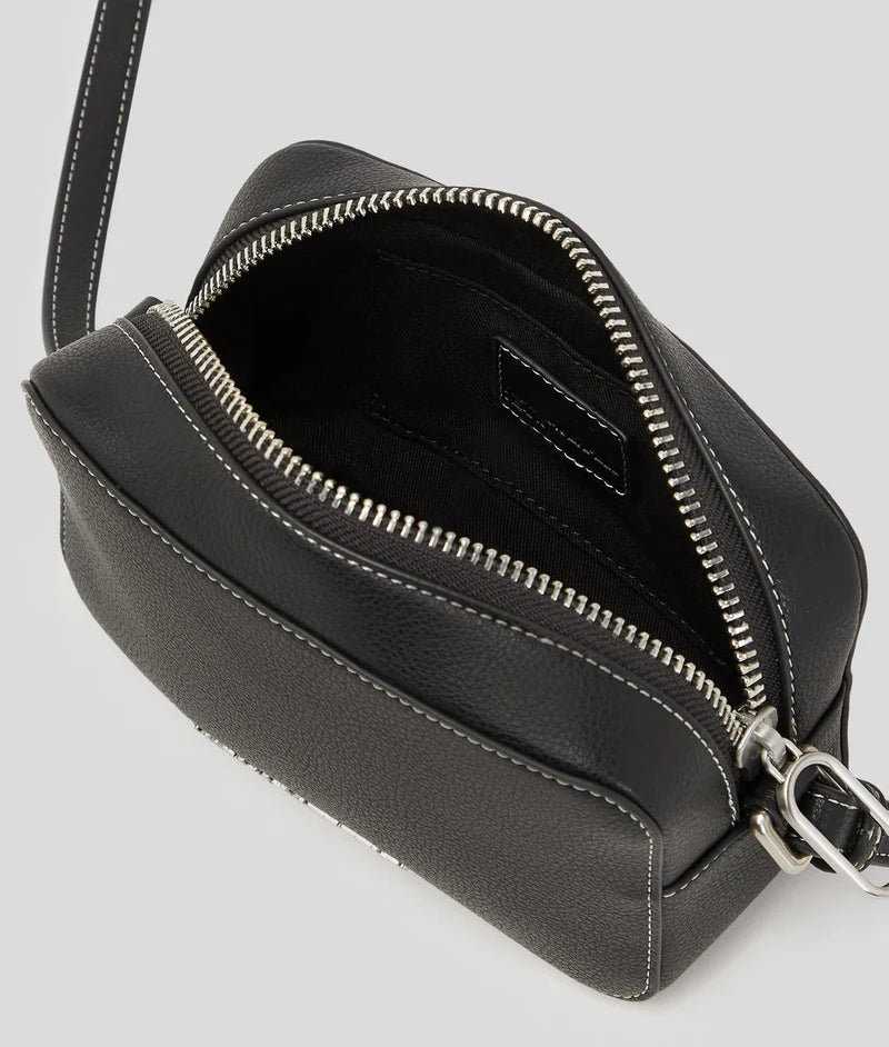KarlLagerfeld Metal Logo Camera Bag Black