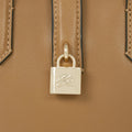 KarlLagerfeld Kautograph Padlock Mini Tote Bag Caramel