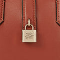 KarlLagerfeld Kautograph Padlock Mini Tote Bag Red Brick