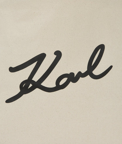 KarlLagerfeld Ksignature Shopper Natural