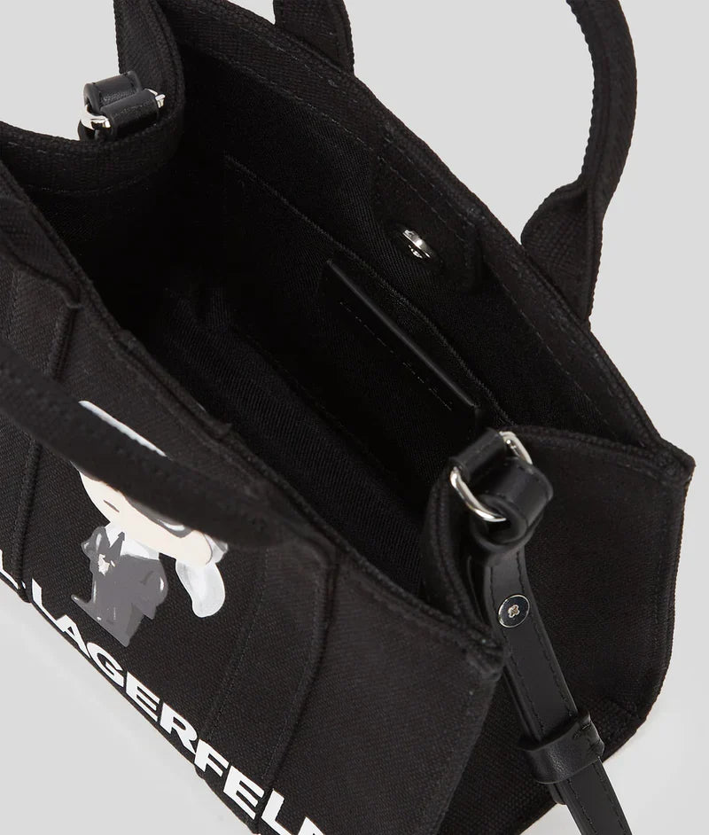 KarlLagerfeld Ikon Mini Tote Bag Black
