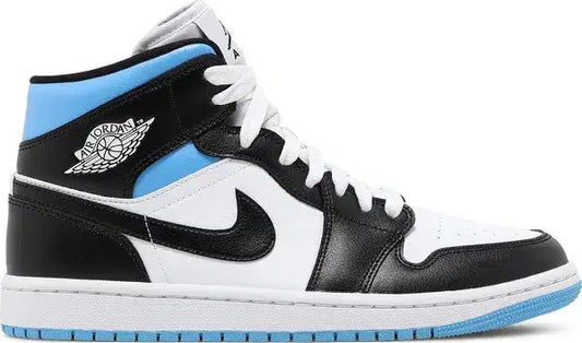 Jordan 1 Mid 'University Blue Black'