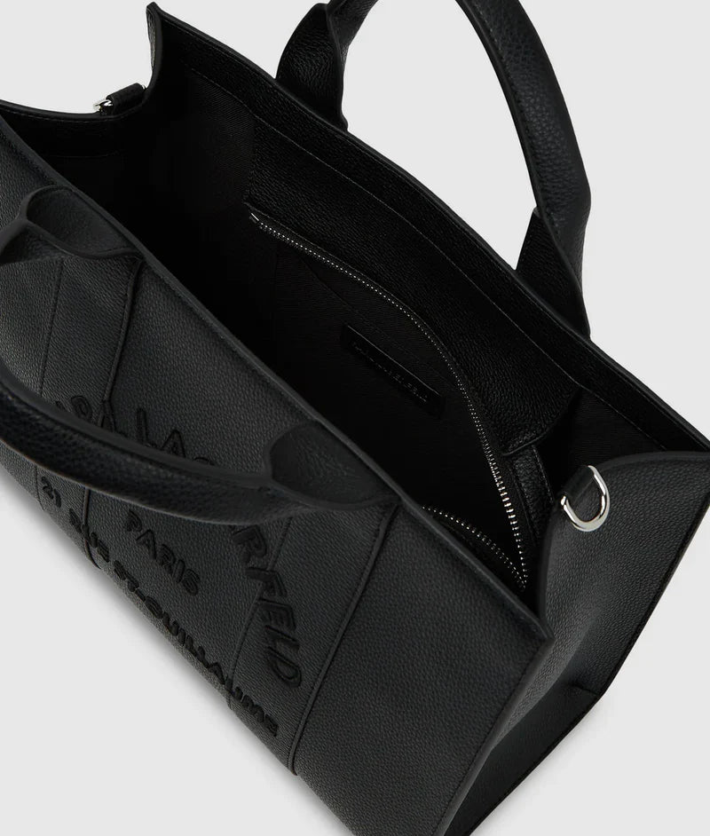 KarlLagerfeld Rue St-Guillaume Medium Tote Bag Black