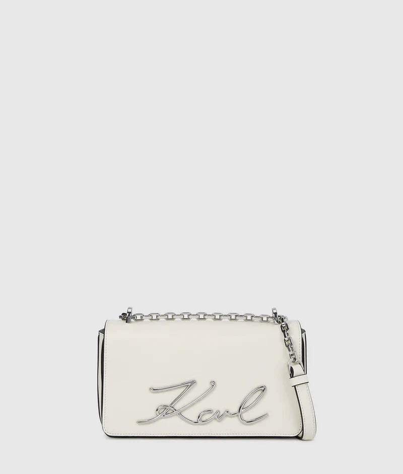 KarlLagerfeld Ksignature Small Crossbody Bag Off White