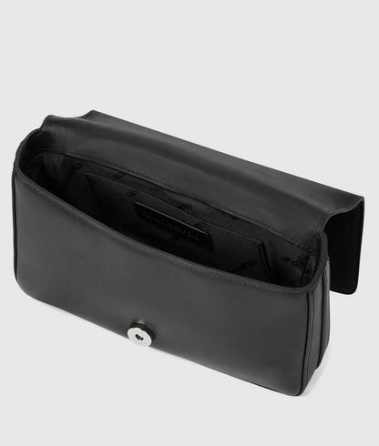 KarlLagerfeld Ksignature Small Crossbody Bag Black-Nickel