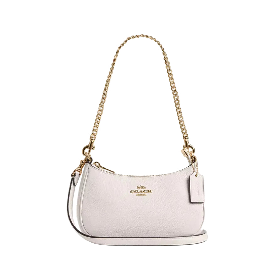 Coach Teri Mini Crossbody Bag 'Pebbled Leather Gold Black'