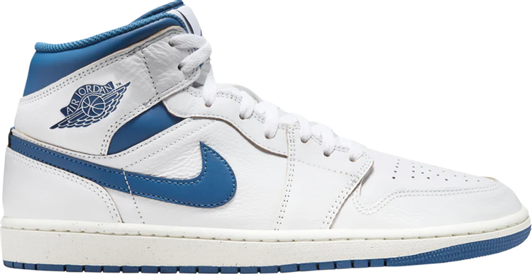 Jordan 1 Mid SE - 'White / Industrial Blue / Sail'