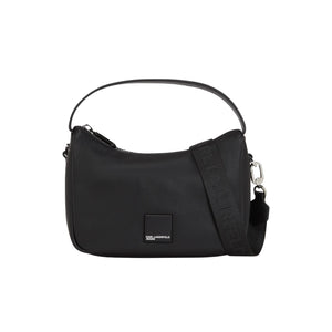 KarlLagerfeld Klj Box Logo Soft Mini Hobo Bag Black