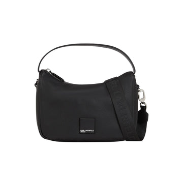KarlLagerfeld Klj Box Logo Soft Mini Hobo Bag Black