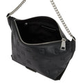 KarlLagerfeld Ikon Monogram Shoulder Bag All Over Print Tonal Black