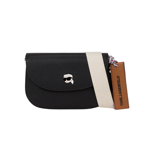 KarlLagerfeld Ikon Pebble Crossbody Bag Black